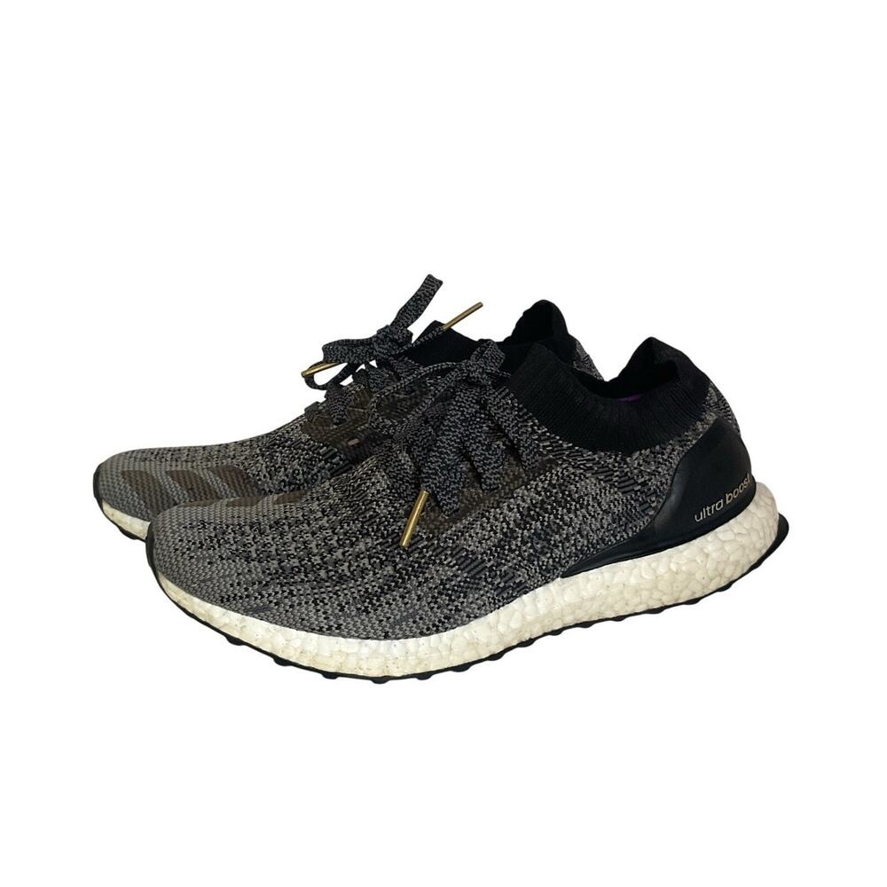 Adidas UltraBoost X Women’s Running Shoes  6.5 Gray Black Knit Sneakers BB4968